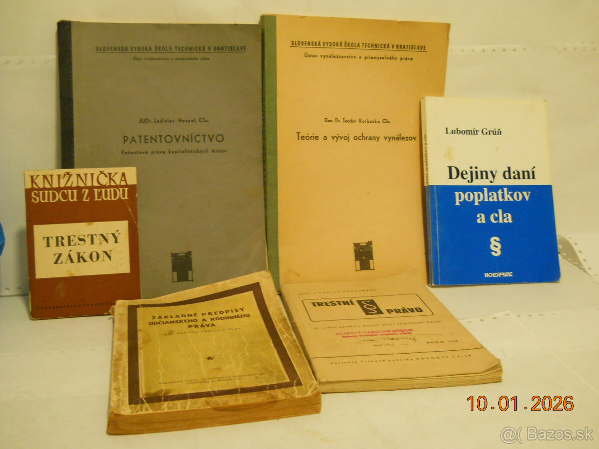 Predám knihy o histórii a práve - 3