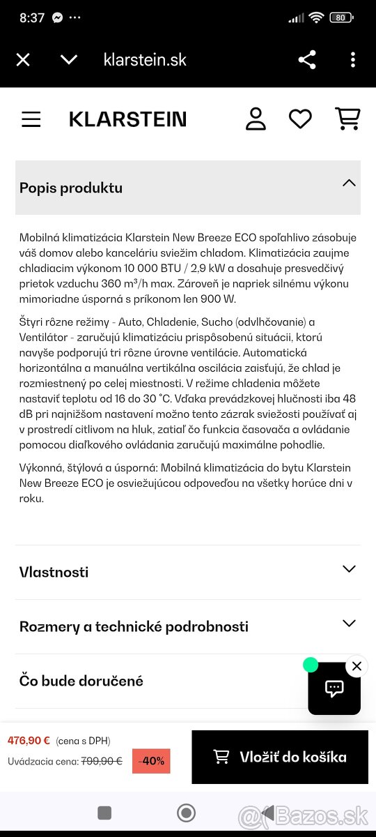 Predám mobilnú klimatizáciu - 3