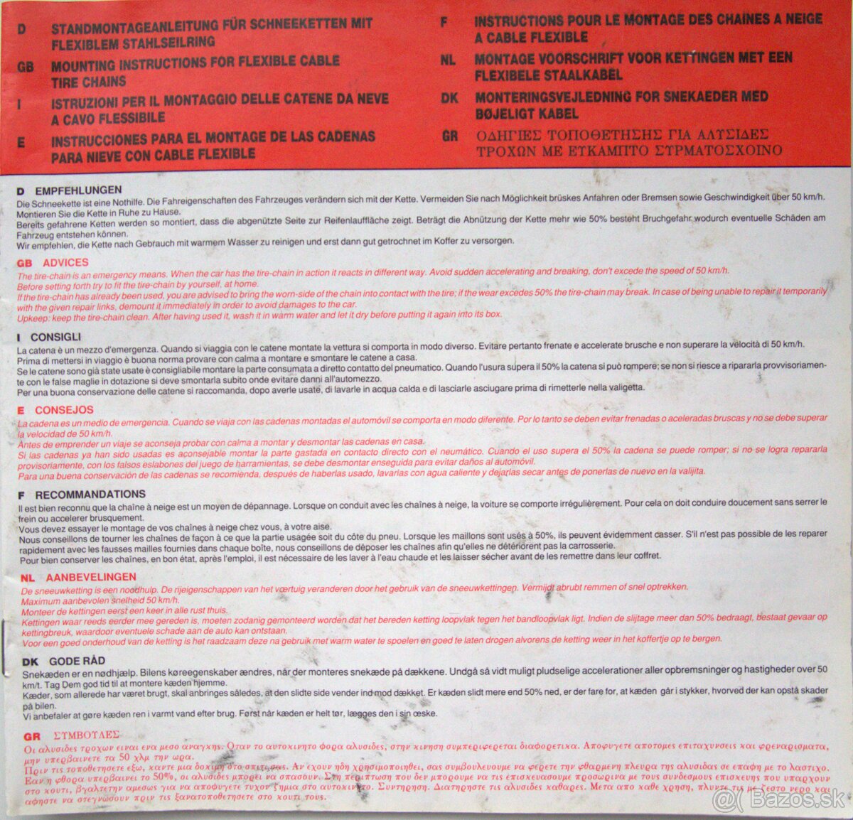 Snehové reťaze - 3