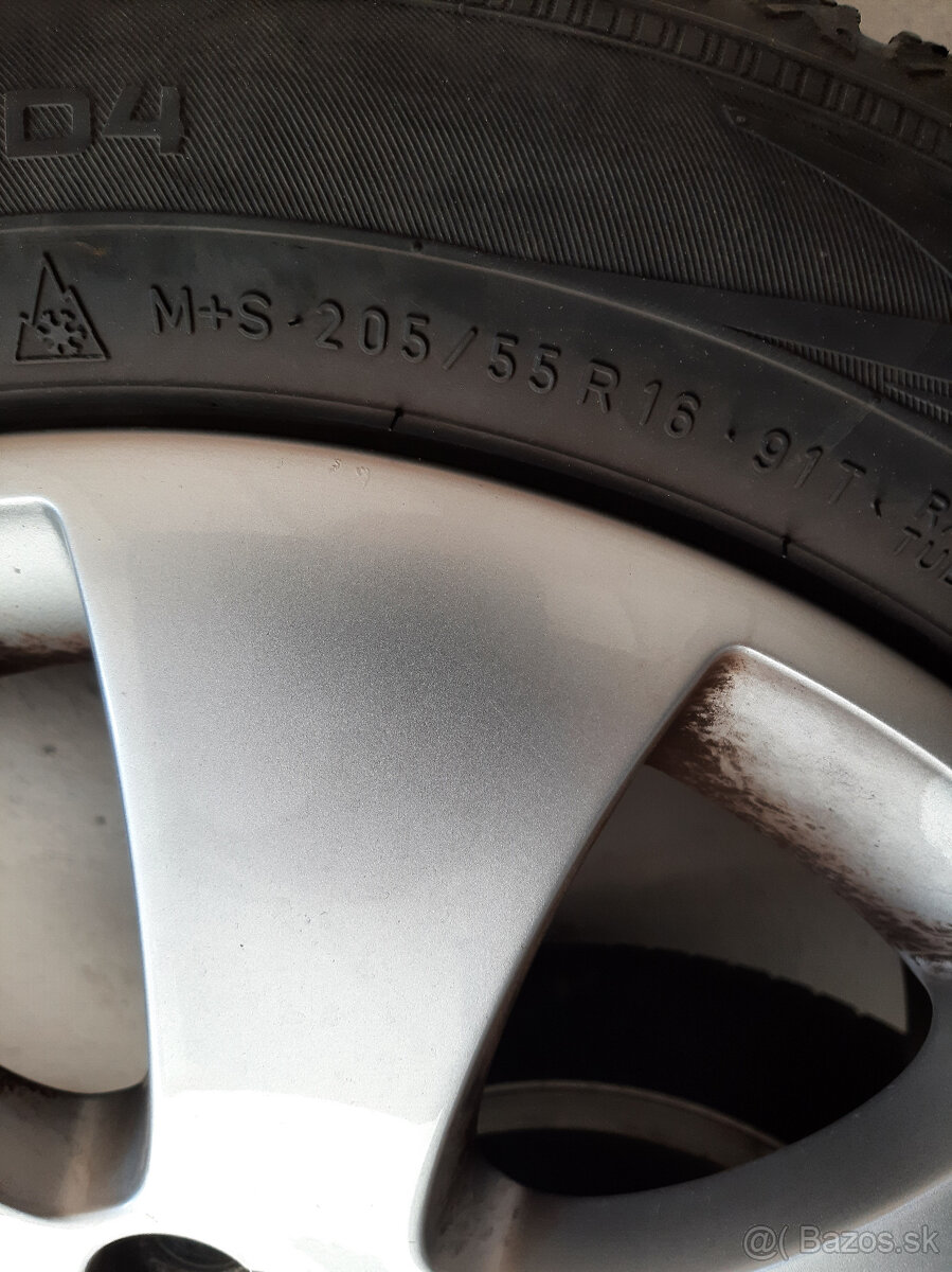 Predám originálne disky na Š. Superb osadené zimnými pneu. - 3