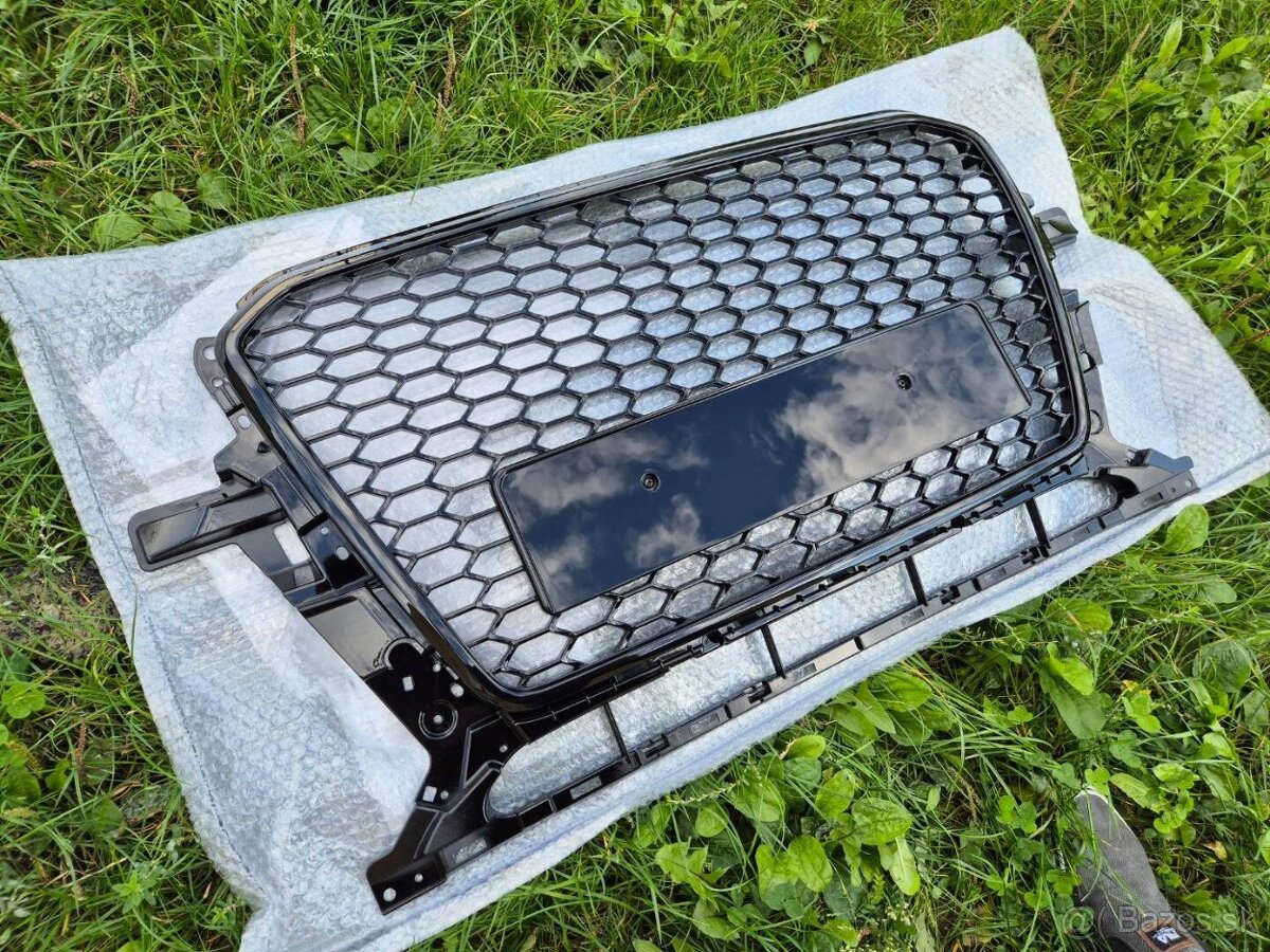 AUDI Q5 8R FACELIFT predná maska / HONEYCOMB / ČIERNA - 3