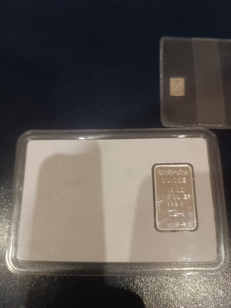 Strieborné investičné tehličky 0,5oz 1g - 3