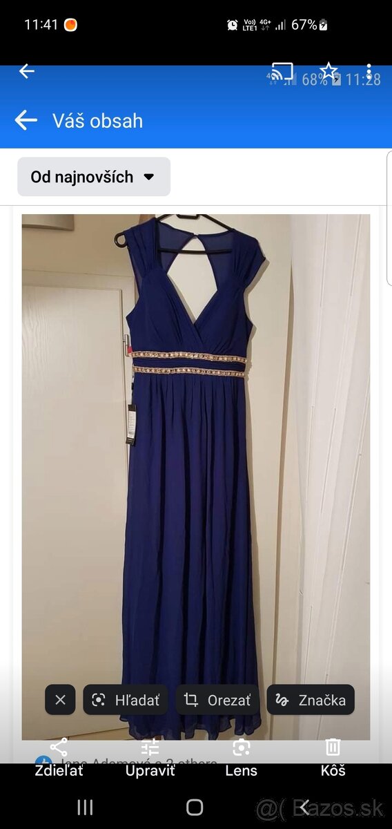 nenosené plesové šaty v. M/L - 3