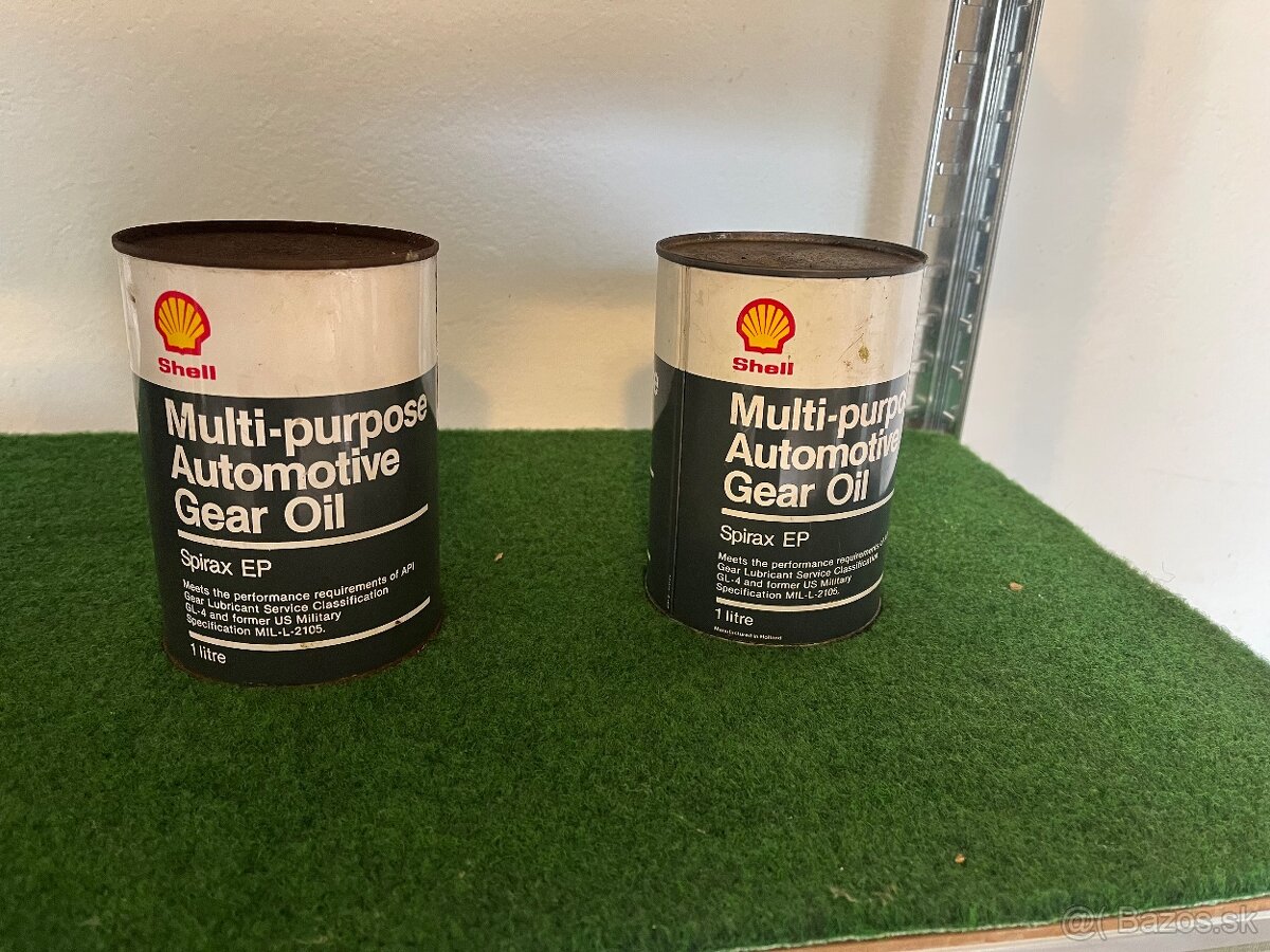 Plechovice od oleja shell - 3