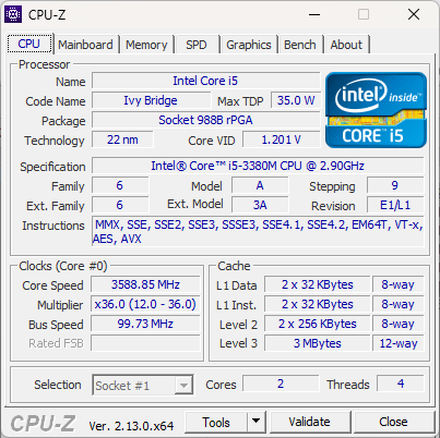 Intel® Core™ i5-3380M - 3