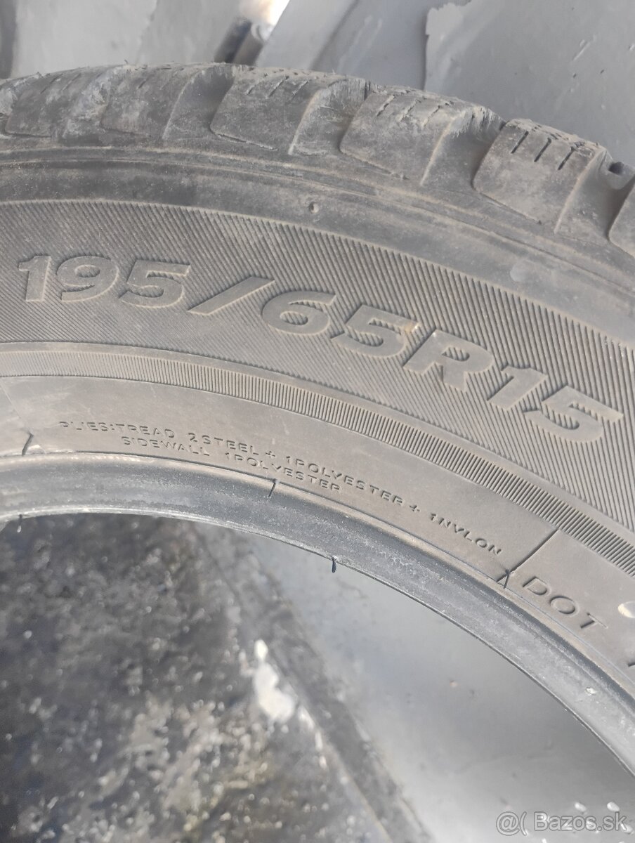 Predám zimné pneumatiky 195/65 R15 - 3