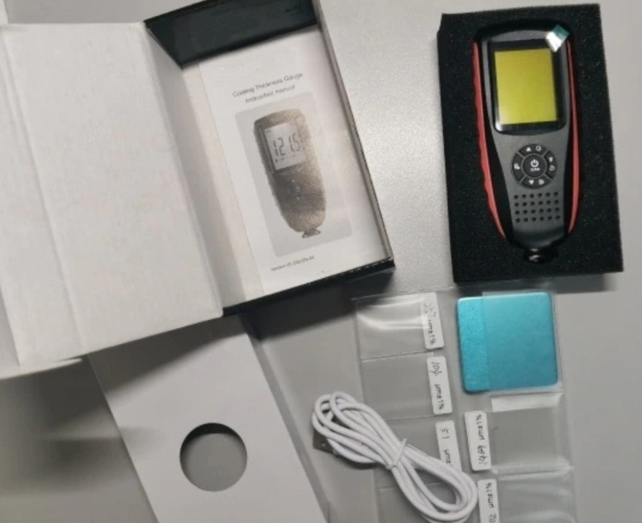 Nový kvalitný merač hrúbky laku, tester laku, povlakomer - 3