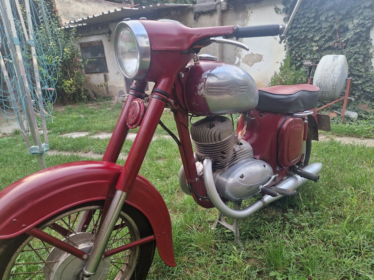 Patina Jawa 250 typ 559 rv 67 platne doklady biele spz - 3