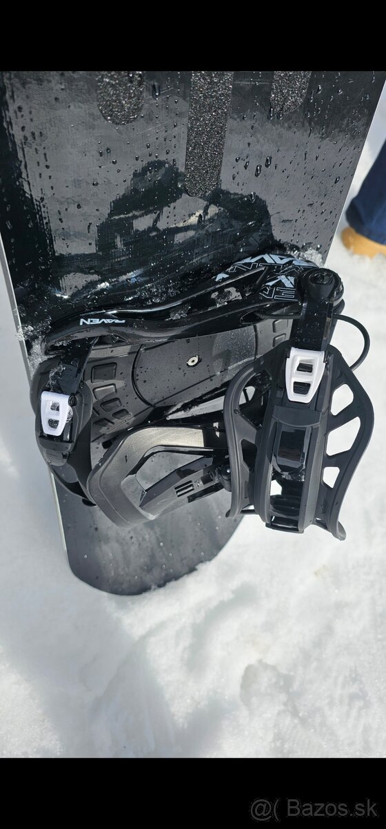 Snowboard set Raven 157 + Salomon BOA – Ako nový - 3