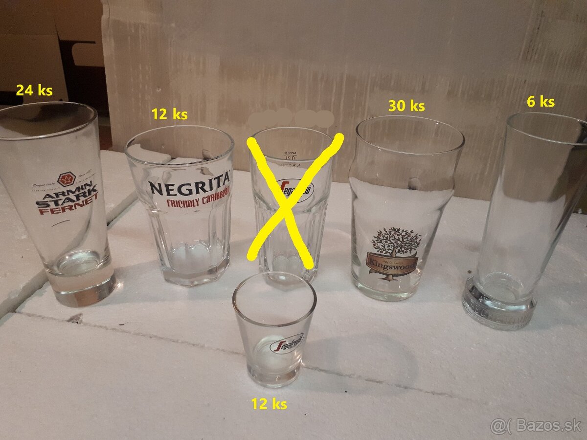 poháre na drinky/whiskey/džúsy - 3