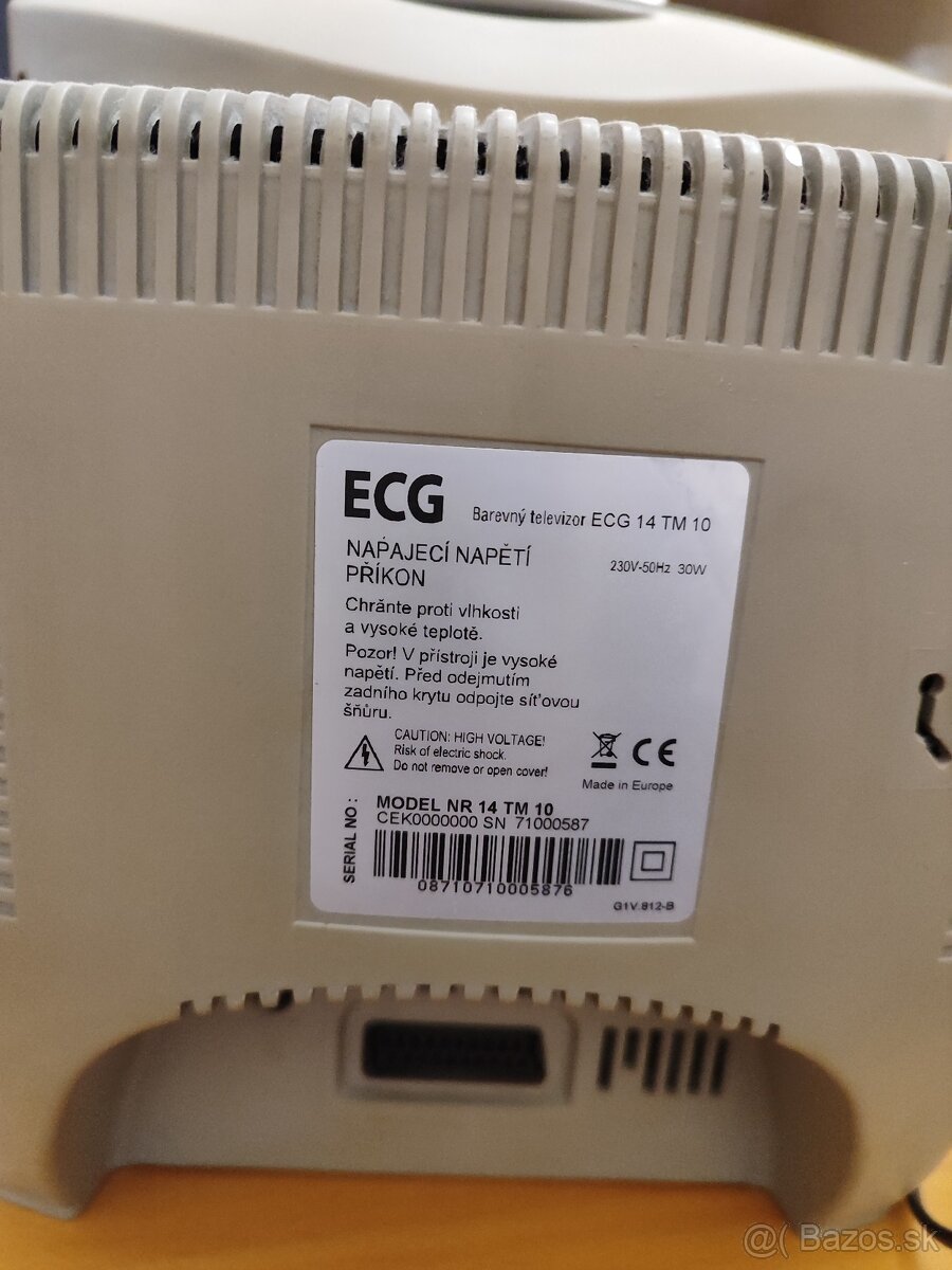 Predám funkčný televízor značky ECG - 3