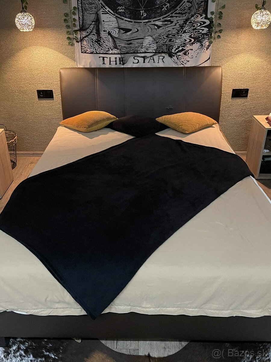 Koženná posteľ 140x200 - 3