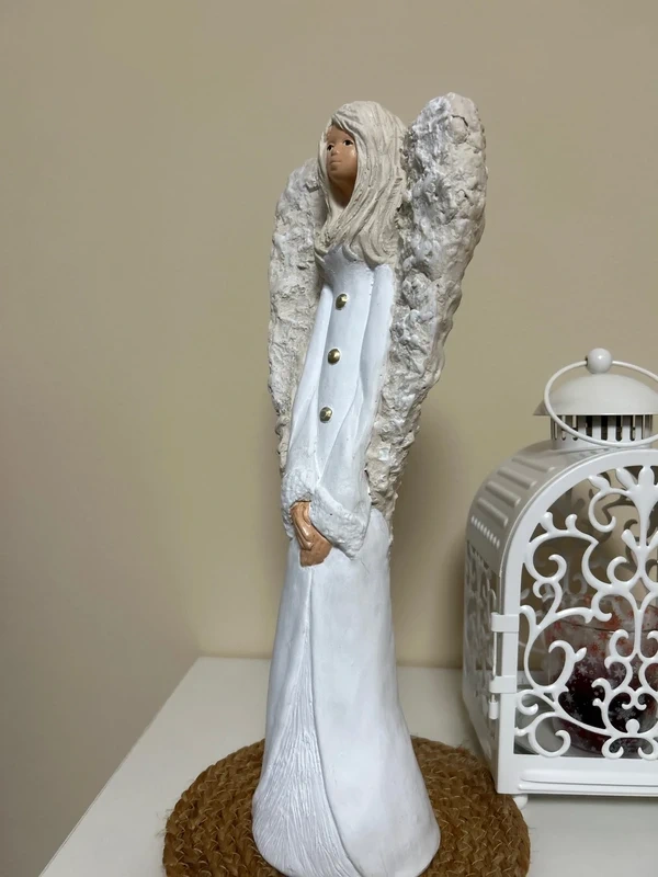 Vysoká soška anjelky 37x14x9 cm - 3