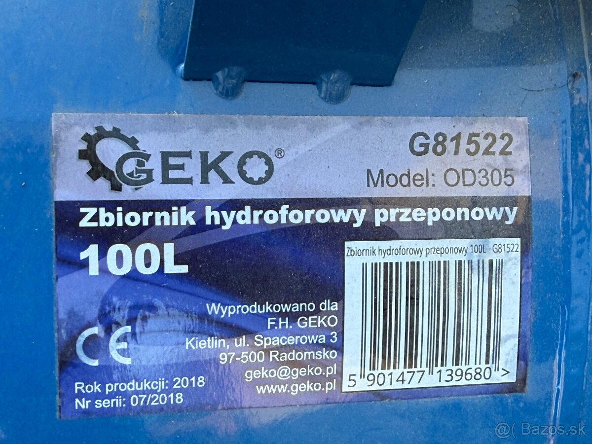 Tlaková nádoba 100l nová - 3