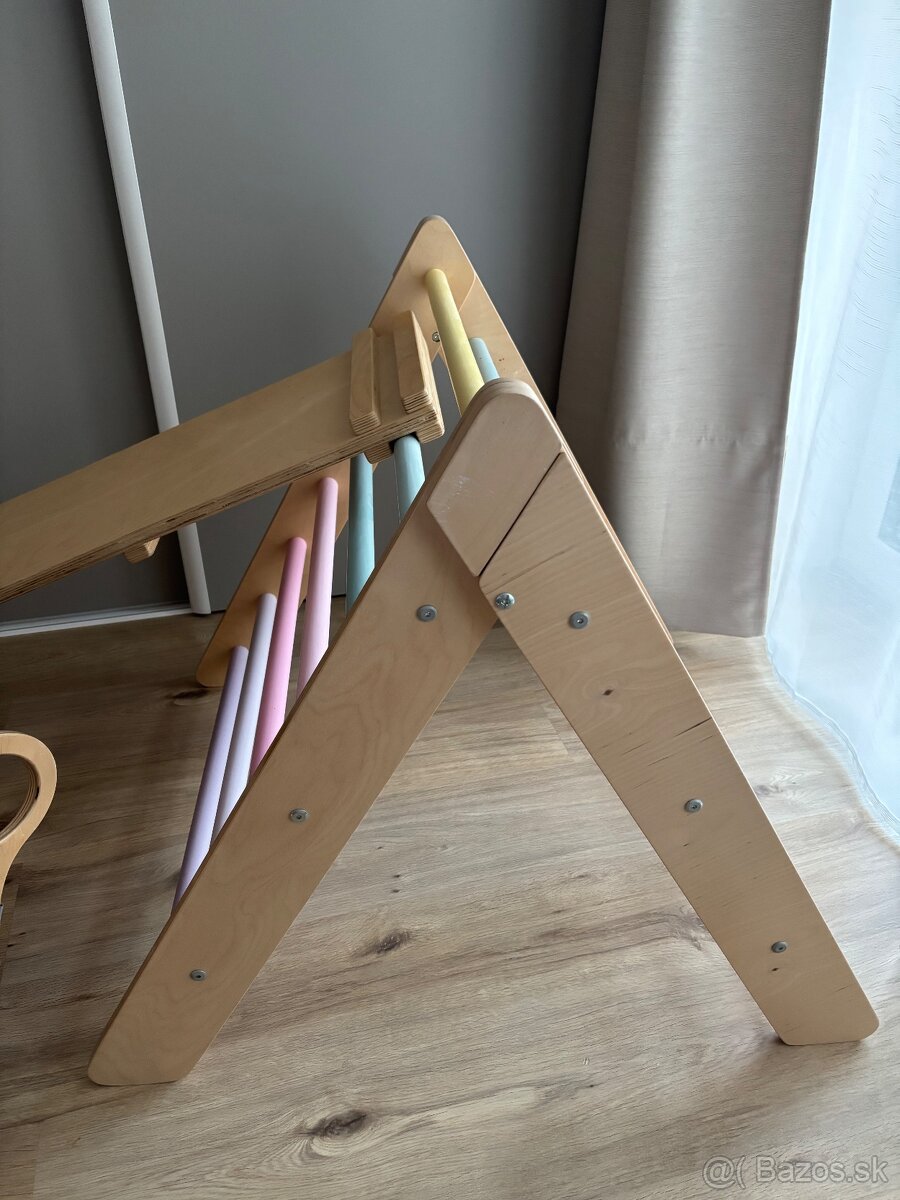 Montessori hojdačka, trojuholnik, smykacka a preliezka - 3