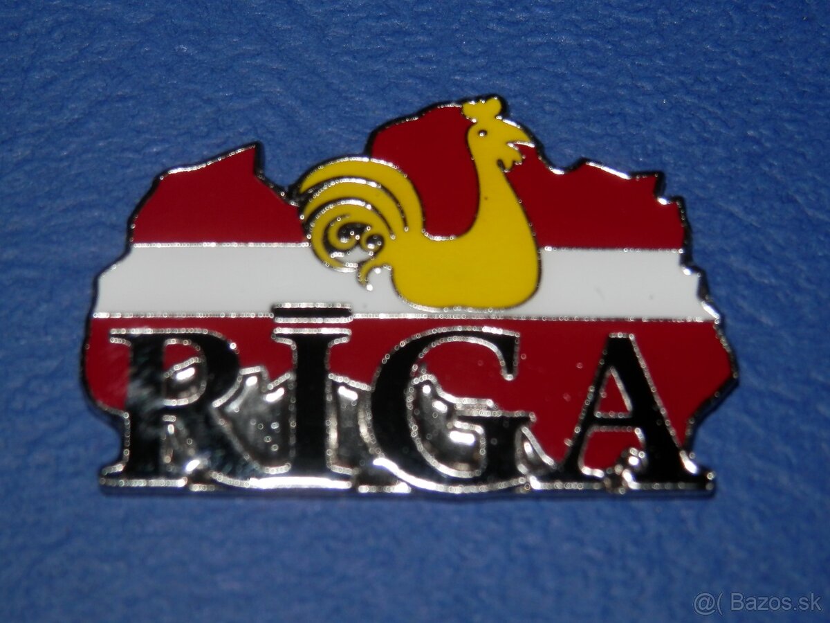 Kovové magnetky LOTYŠSKO - 3