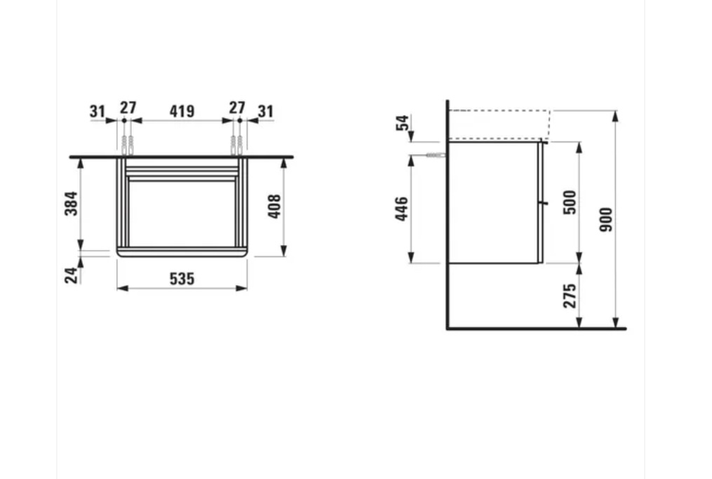 LAUFEN Space bledý orech - 3