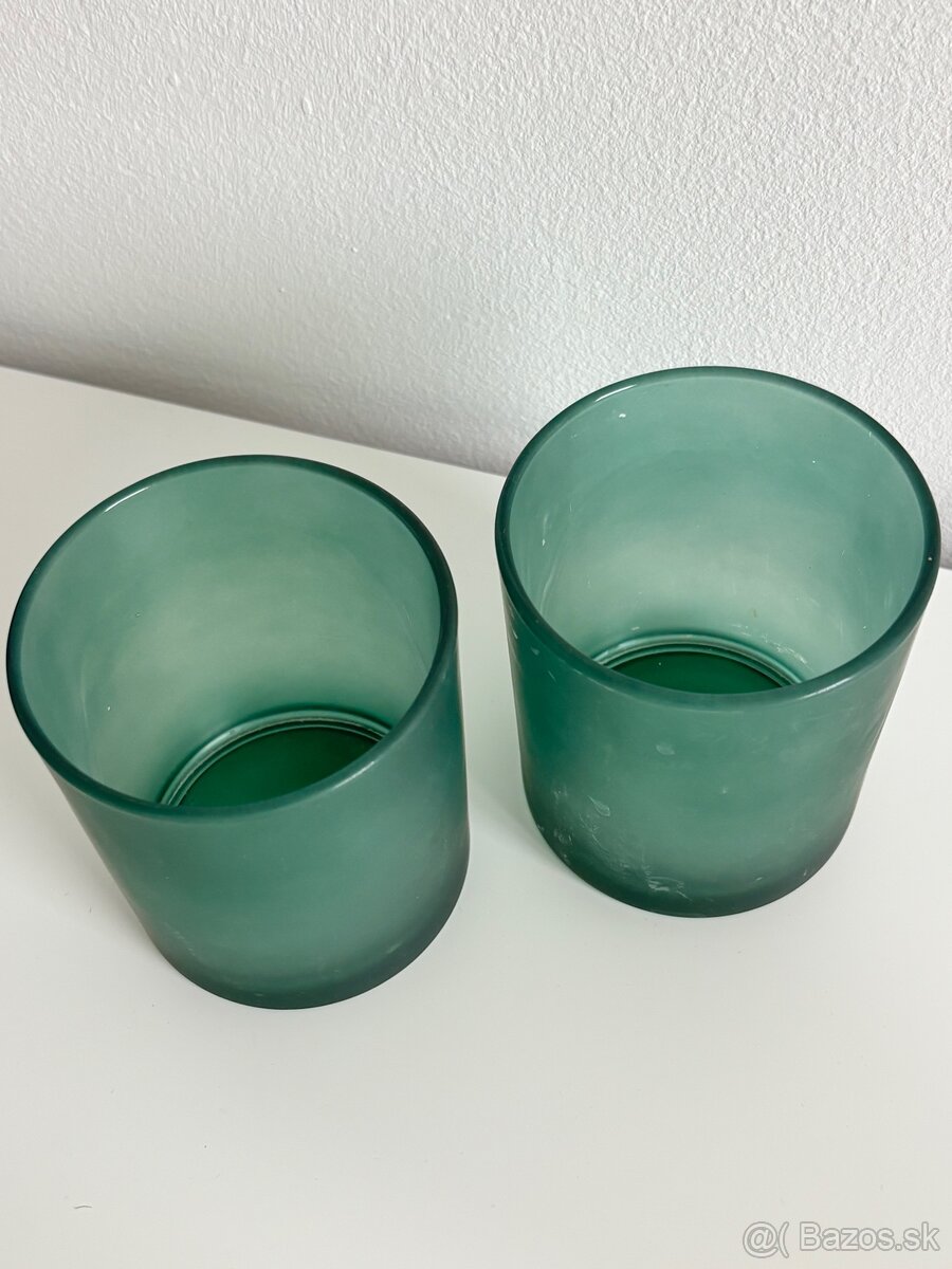 2ks nádobky, poháre, svietniky - 3