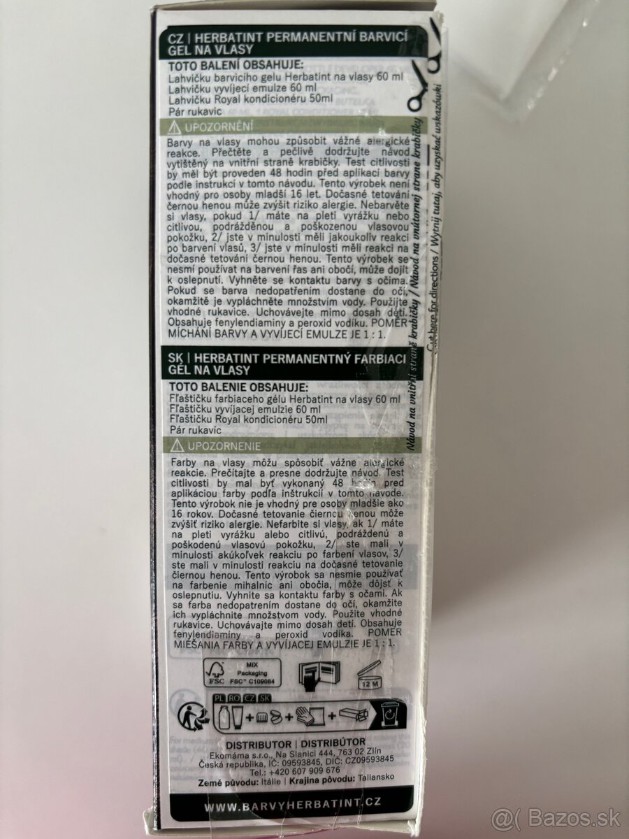 Prírodná farba na vlasy zn. Herbatint - 3