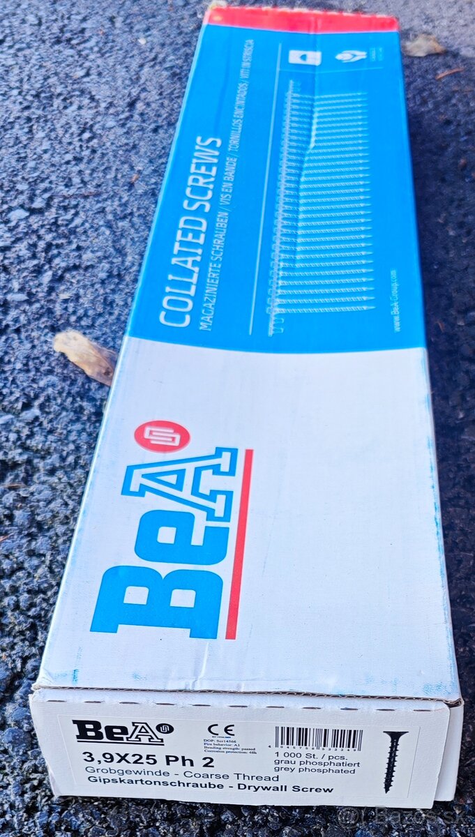 Sadrokartónové šroby v páse Bea,Kmr - 3