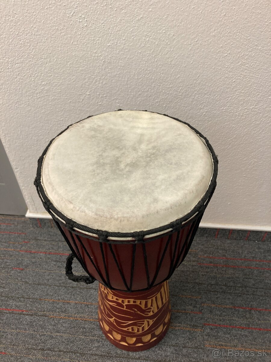 Djembe bubon zdobený výška 50cm - 3