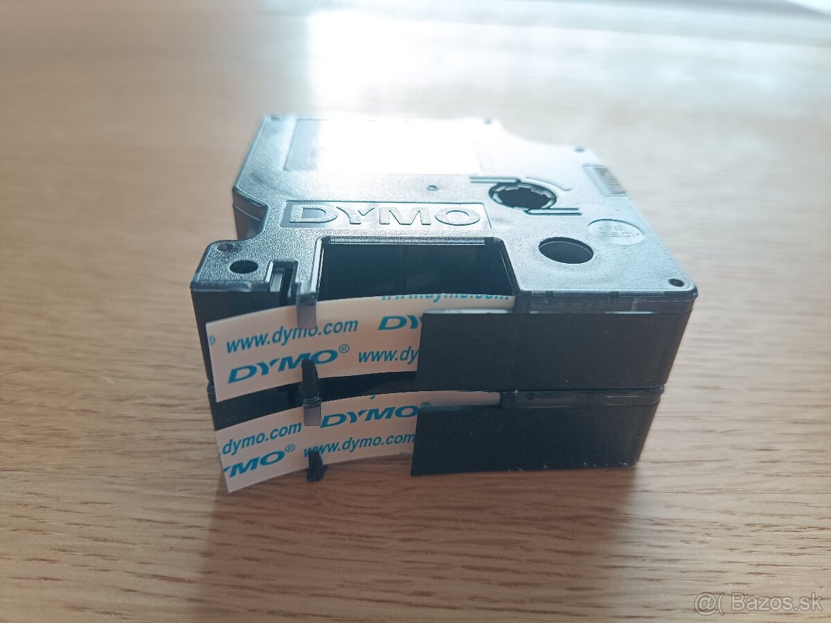 Páska do štítkovača Dymo D1, biela/čierna, 12 mm - 3