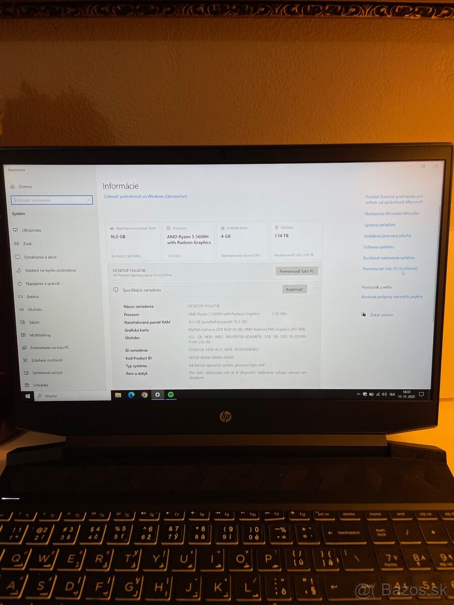 HP Pavilion Gaming Laptop 15 - 3