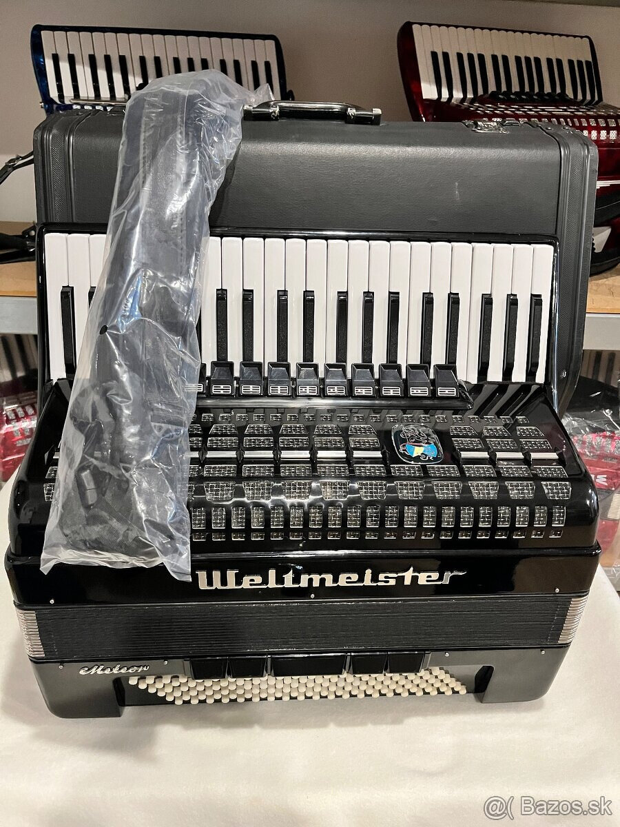 Predám akordeón WELTMEISTER METEOR 120 BASOVÝ - používaný - - 3