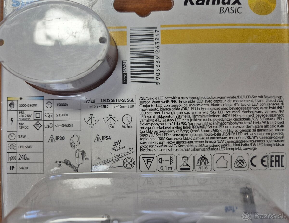 LED pás so spínačom snímačom pohybu - 3