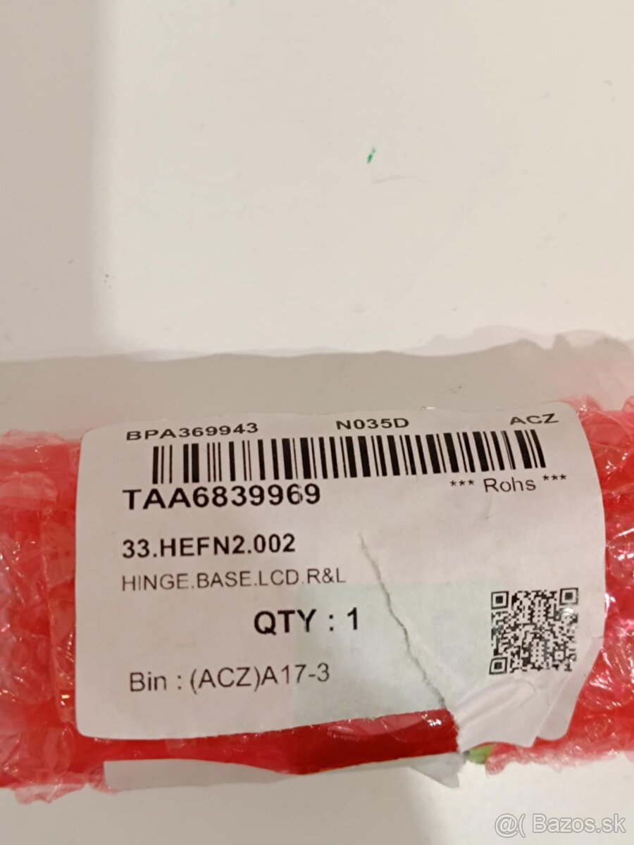 Predám nové/nepoužité pánty na notebook Acer Aspire 3 - 3