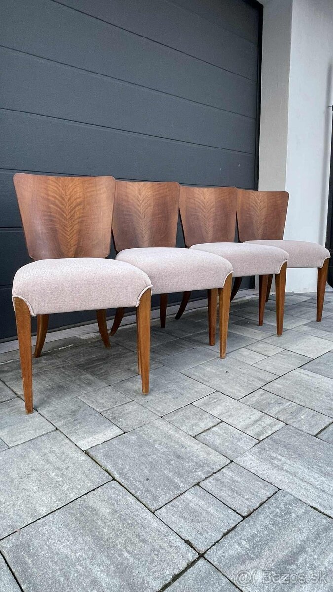 Prečalúnene stoličky Halabala H214. - 3