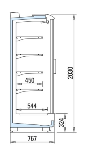 Chladiaca vitrina Arneg Osaka 3A - posledný kus - 3