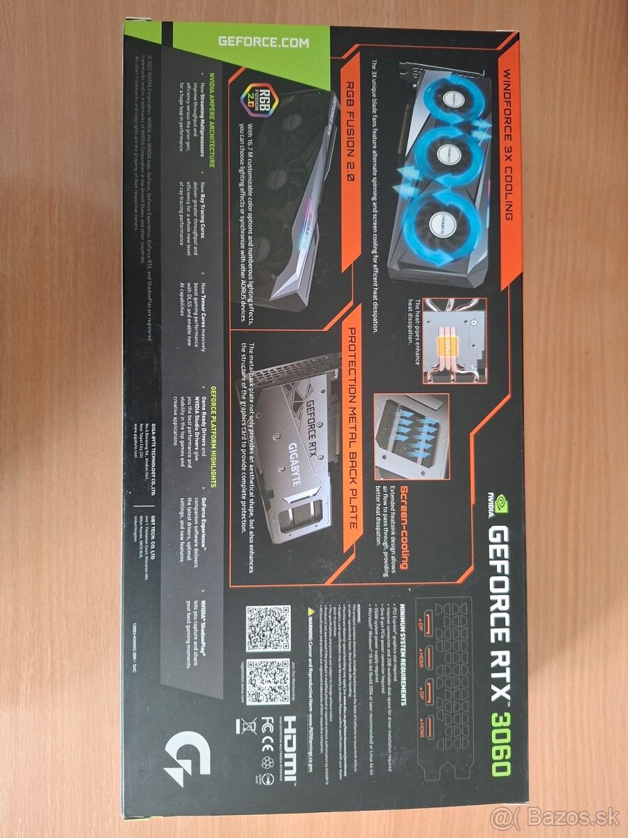 Gigabyte GeForce RTX3060 Gaming OC-12G - 3