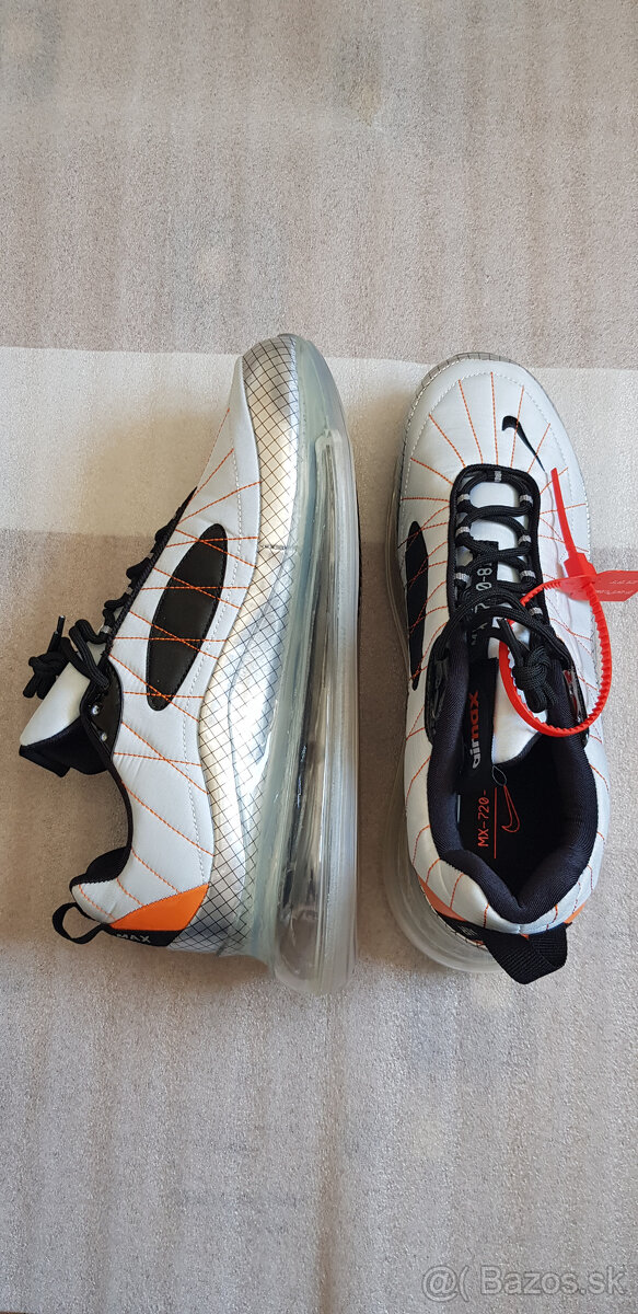 NIKE AIR MAX 720 SILVER BLACK ORANGE - 3