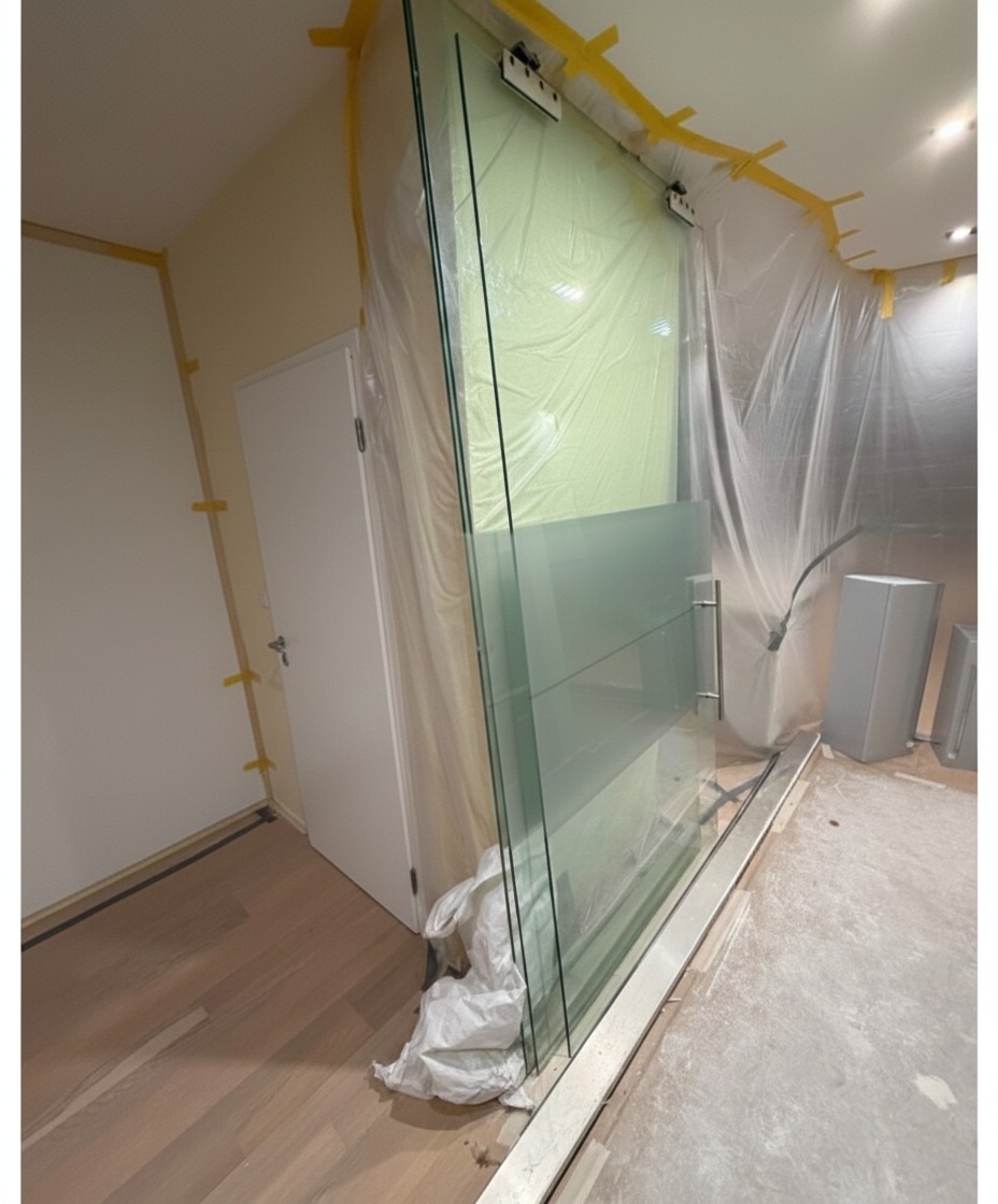 Deliaca sklenená stena, dvere - 3