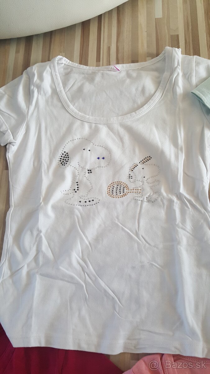 5ks Tričká krátky rukáv veľ.S - 3