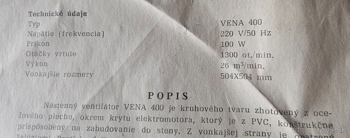 Ventilátor - 3