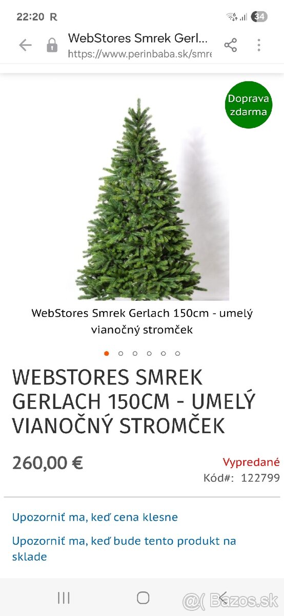 Vianočný stromček full 3D cca 150cm - 3