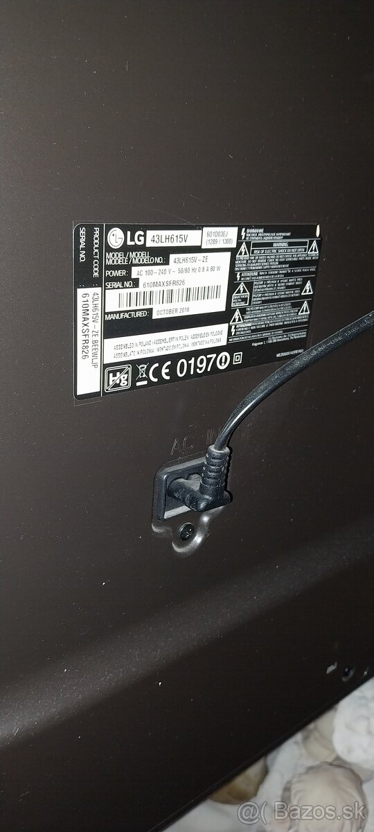 Predám TV 43LH615V - 3