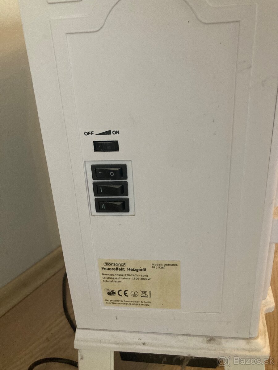 Elektrický, vyhrievací krb - 3