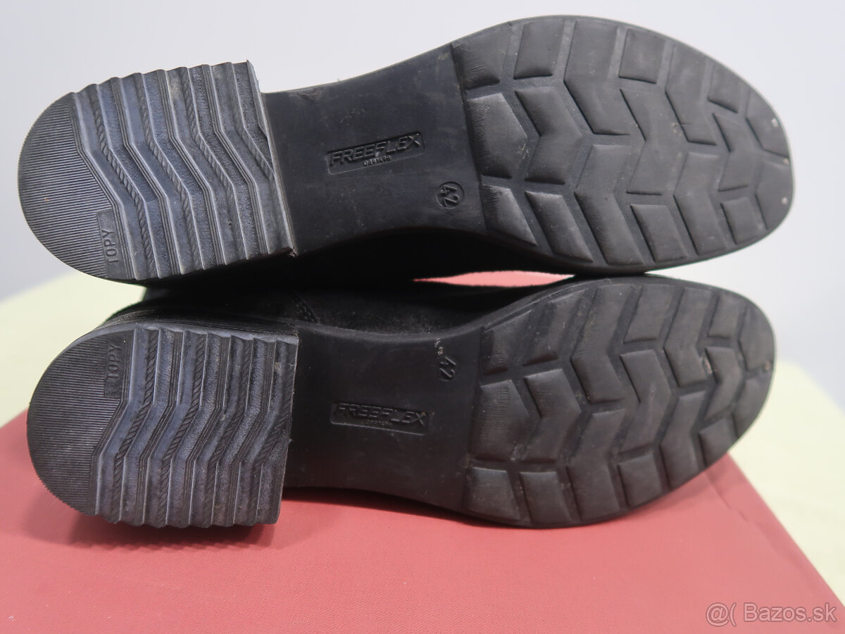 Kožené čižmy velúr - 3