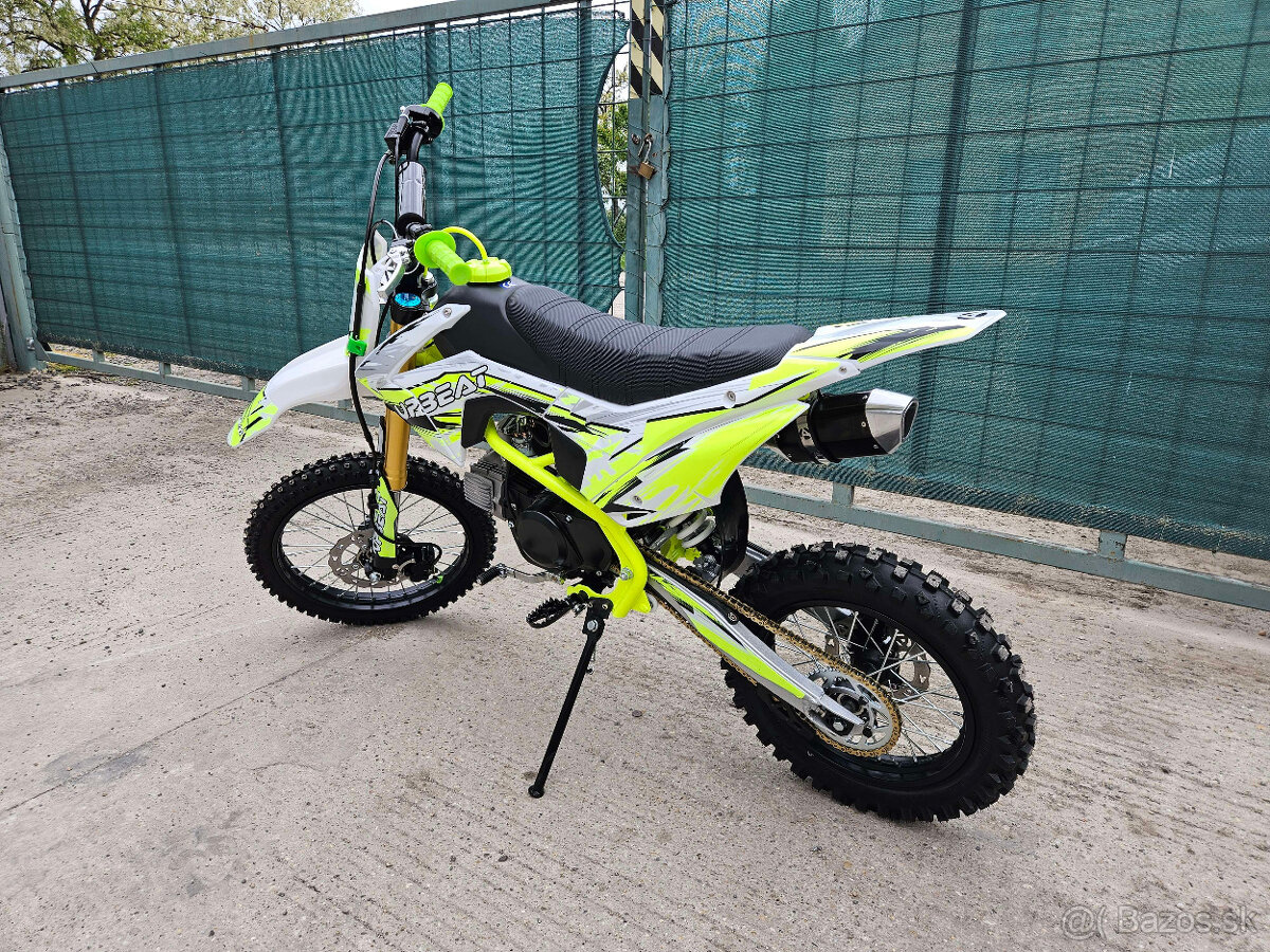 125cc Dirt Bike v neónovo zelenej farbe 17/14