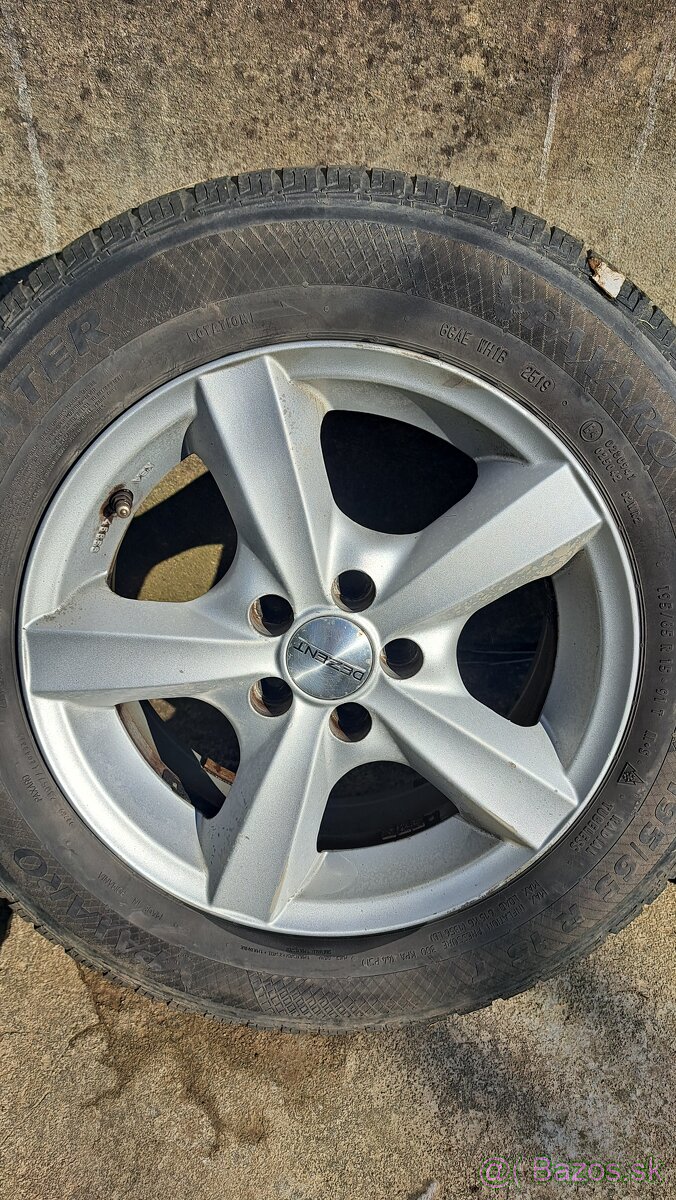 ALU disky DEZENT 5x100 6,5Jx15H2 - 3