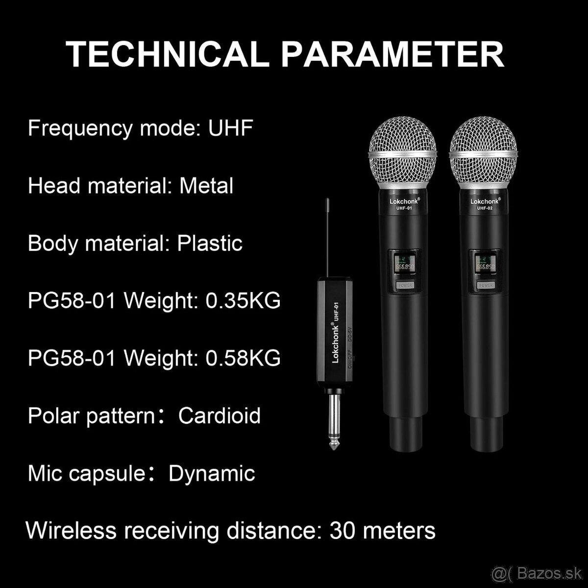 Digitálny mikrofón bezdrôtový + komplet : nový a zabalený - 3