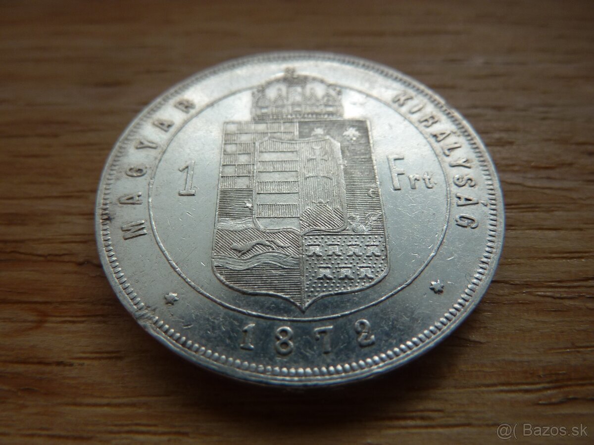 R-U Vzácny zlatník 1872 KB vo veľmi peknom stave - 3