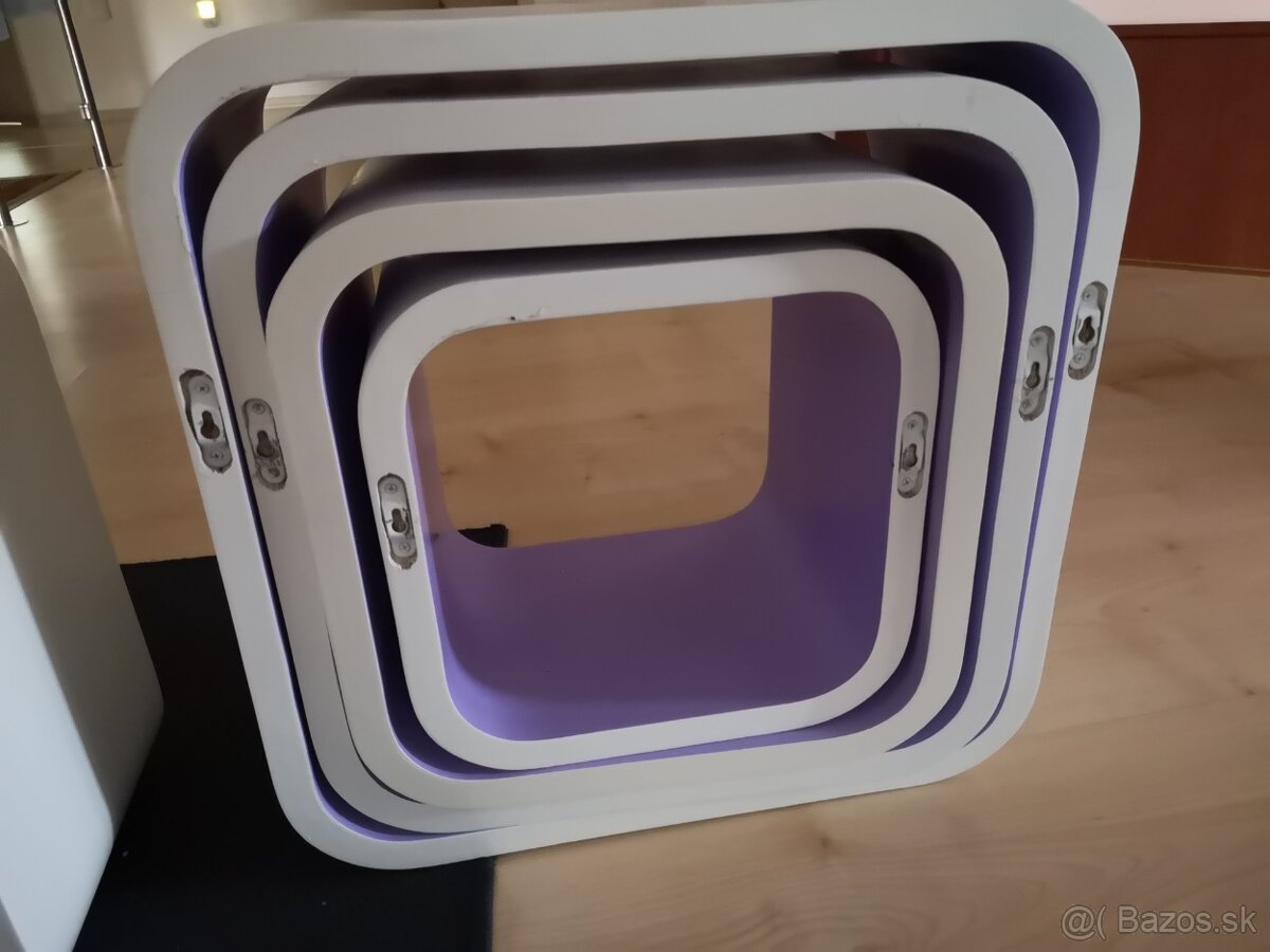 Poličky na stenu 7ks - 3