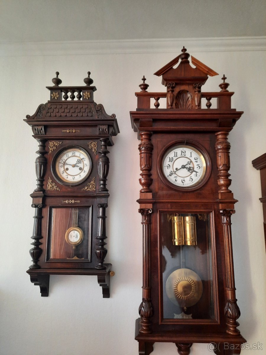 Predám zbierku nástenne hodiny starožitné pondusové - 3