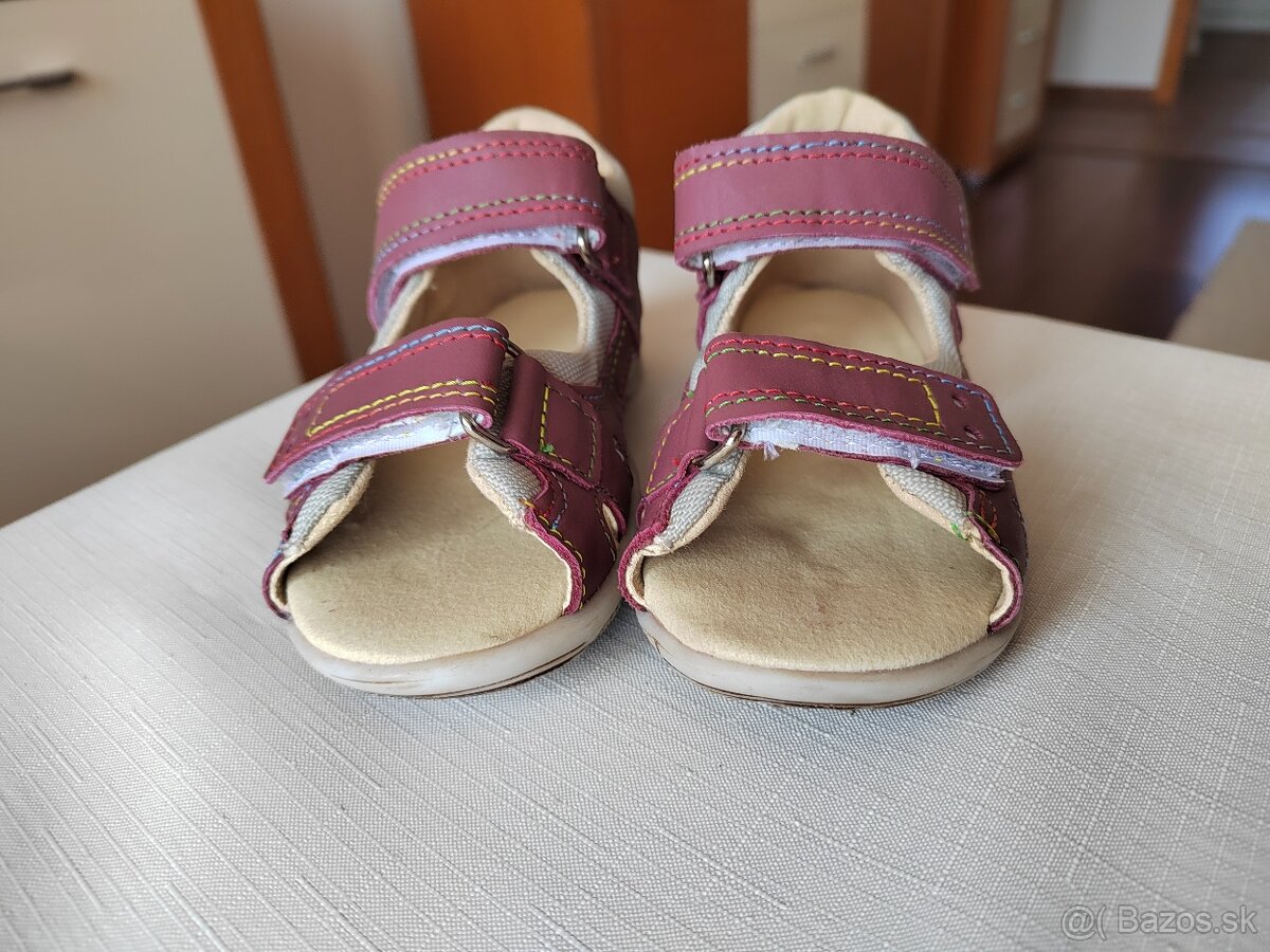 Sandále SLOVOBUV - bordové v.23 - 3