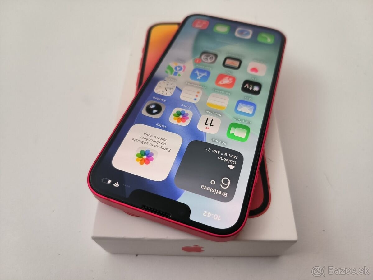 apple iphone 14 128gb Red / Batéria 100% - 3