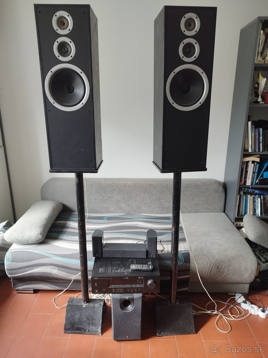 Kompletná zvuková zostava Yamaha + Jamo + Philips DVD – 5.1, - 3